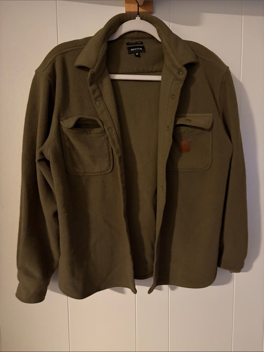 Brixton Olive Green Utility Fleece Jacket